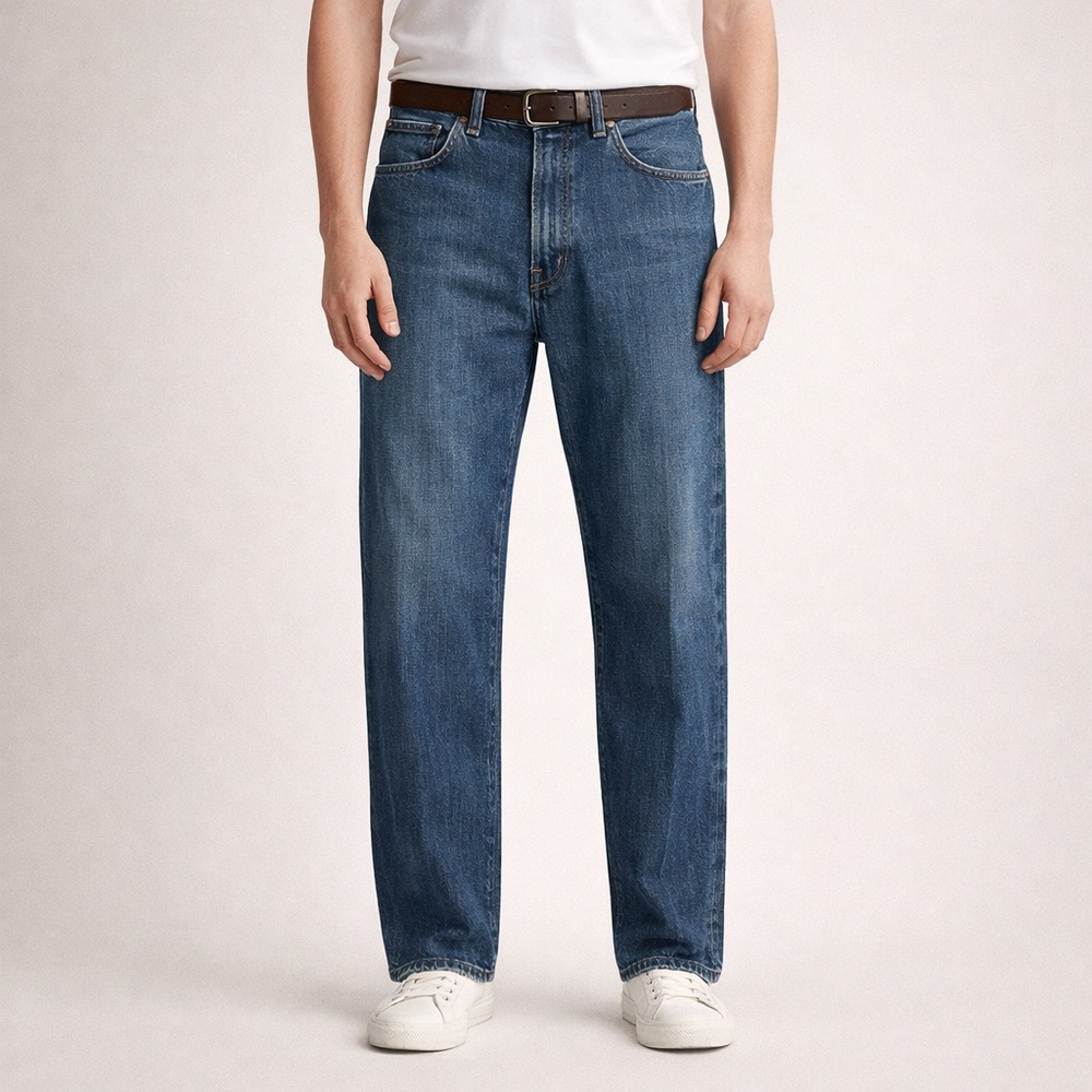 Polo Ralph Lauren Men's Straight Blue Jeans Size 34x32 Like New